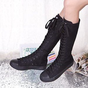 FWCH | Canvas Lace-Up Boots